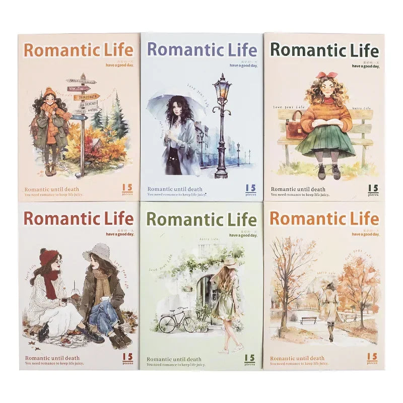 Romantic Life Stickers | 15 PCS