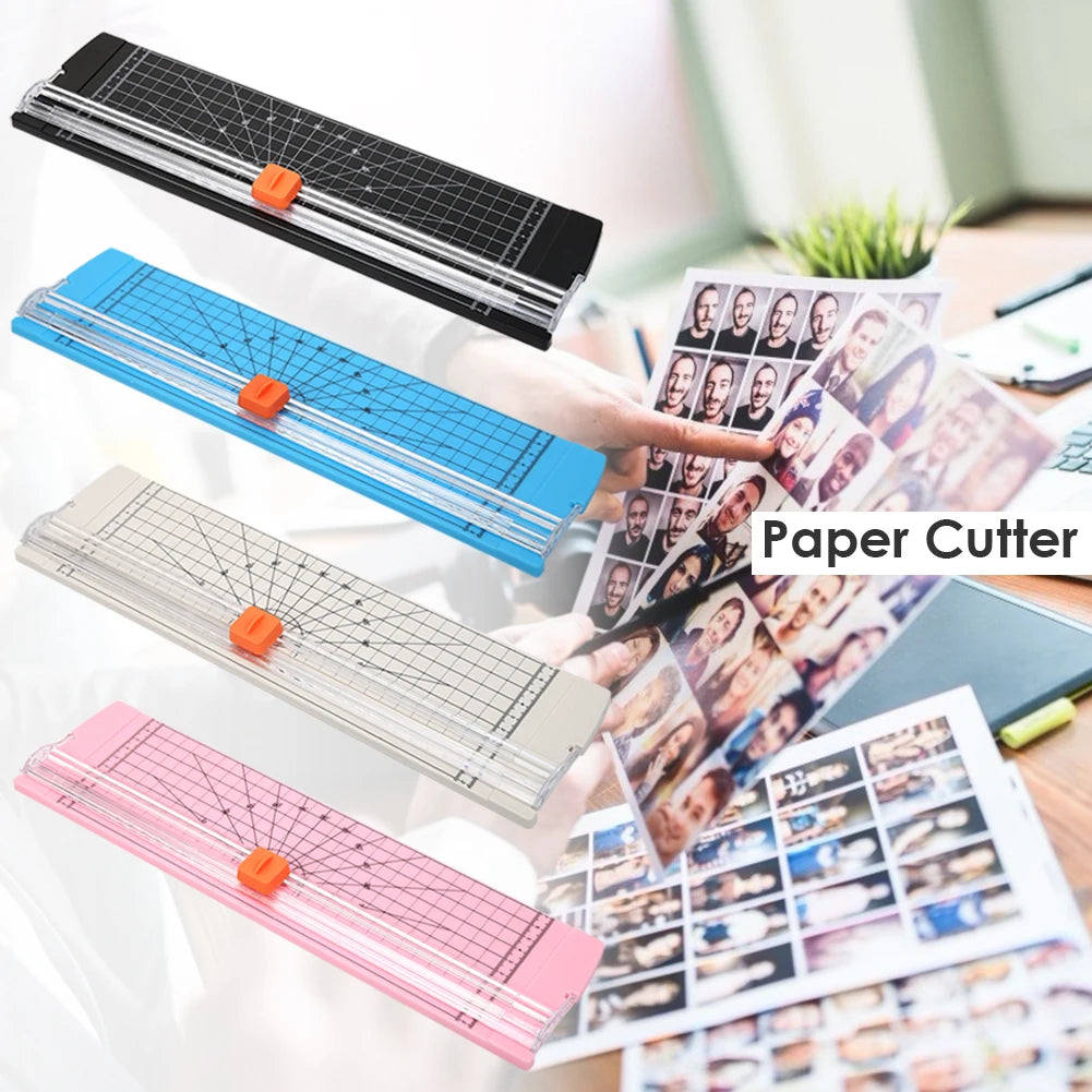 A4/A5 Paper Cutting Guillotine Paper Cutter with Pull-out Ruler for Photo Trimmers Scrapbook Lightweight Cutting Mat Machine