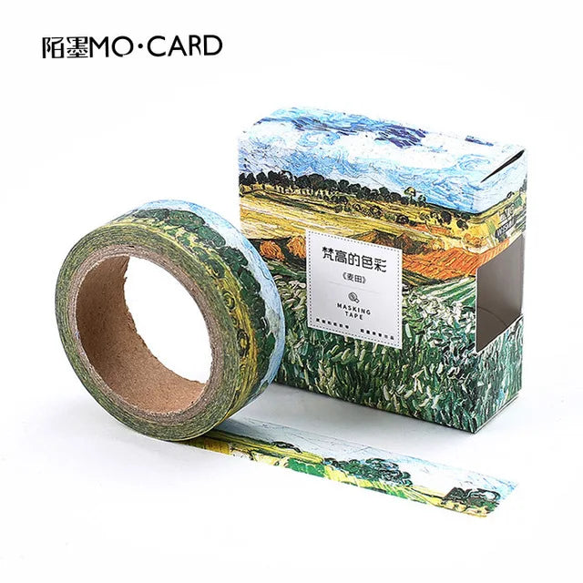 Van Gogh famous painting Washi tape Decorative notebooks Diary Album Scrapbooking Masking tape Sticker Craft Supplies